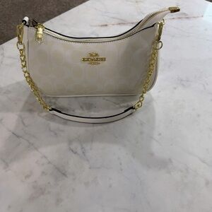 Coach Cream and Gold Shoulder Bag brand new